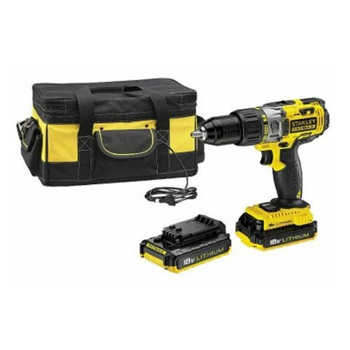 Perceuse Visseuse à Percussion 18V Stanley Fatmax FMCK475D2BC + 2 Batteries 2 Ah + Chargeur 3 Perceuse Visseuse à Percussion 18V Stanley Fatmax FMCK475D2BC + 2 Batteries 2 Ah + Chargeur