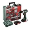 Perceuse-visseuse 18V Metabo BS 18 LT Set + 2 Batteries 2 Ah + Chargeur + Accessoires - 602102600 -Promos Outil Boutique AFD 100111