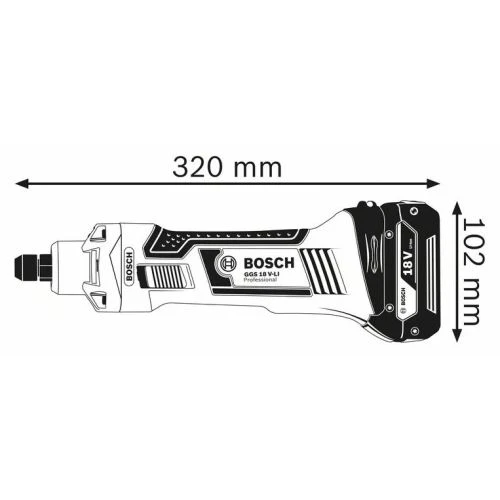 Meuleuse Droite 18V Bosch GGS 18 V-LI + 2 Batteries Procore 5,5 Ah + Chargeur + Coffret L-BOXX - 06019B5300 4 Meuleuse Droite 18V Bosch GGS 18 V-LI + 2 Batteries Procore 5,5 Ah + Chargeur + Coffret L-BOXX - 06019B5300 – Image 2