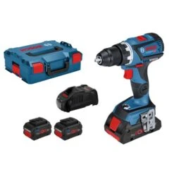 Perceuse-visseuse 18V Bosch GSR 18V-60 C + 2 Batteries 5,5 Ah + Chargeur + L-Boxx 136