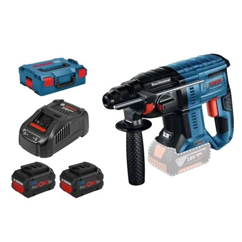 Perforateur SDS+ 18V Bosch GBH 18V-21 + 2 Batteries Procore 5,5Ah + Chargeur + L-BOXX - 0611911102 3 Perforateur SDS+ 18V Bosch GBH 18V-21 + 2 Batteries Procore 5,5Ah + Chargeur + L-BOXX - 0611911102