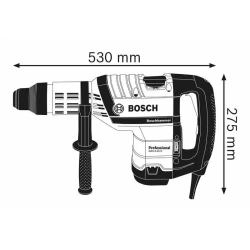 Perforateur SDS-Max 1500W Bosch GBH 8-45 D Professional En Coffret - 0611265100 8 Perforateur SDS-Max 1500W Bosch GBH 8-45 D Professional En Coffret - 0611265100 – Image 6