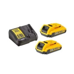 Pack 18V De 2 Batteries Dewalt 2 Ah Li-Ion XR 18 V + Chargeur Multi-voltages - DCB115D2