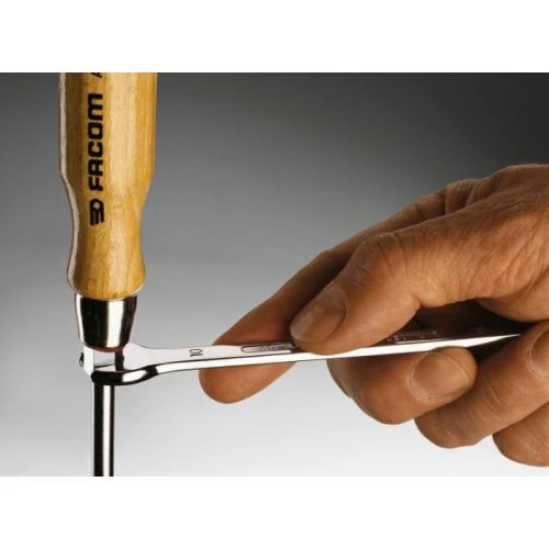 Tournevis Manche Bois Facom Pour Vis à Fentes - Lame Forgée Avec 6 Pans ATHH 4 Tournevis Manche Bois Facom Pour Vis à Fentes - Lame Forgée Avec 6 Pans ATHH – Image 2