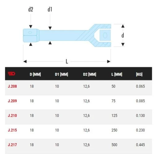 Rallonge 3/8'' Facom - J 4 Rallonge 3/8'' Facom - J – Image 2