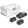 Set énergie Festool SYS3 ENG 18V 2x5,2/TCL6 (2 Batteries 5,2 Ah + Chargeur) + Coffret SYSTAINER 3 2 Set énergie Festool SYS3 ENG 18V 2x5,2/TCL6 (2 Batteries 5,2 Ah + Chargeur) + Coffret SYSTAINER 3 -Promos Outil Boutique AFD 116632