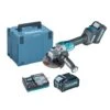 Meuleuse 40 V 125 Mm Makita GA023GM201 + 2 Batteries 4 Ah + Chargeur + Coffret MAKPAK
