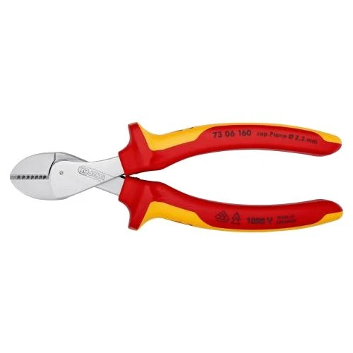 Pince Coupante De Côté à Forte Démultiplication Isolée 1000 V Knipex X-CUT® - 73 06 160 3 Pince Coupante De Côté à Forte Démultiplication Isolée 1000 V Knipex X-CUT® - 73 06 160