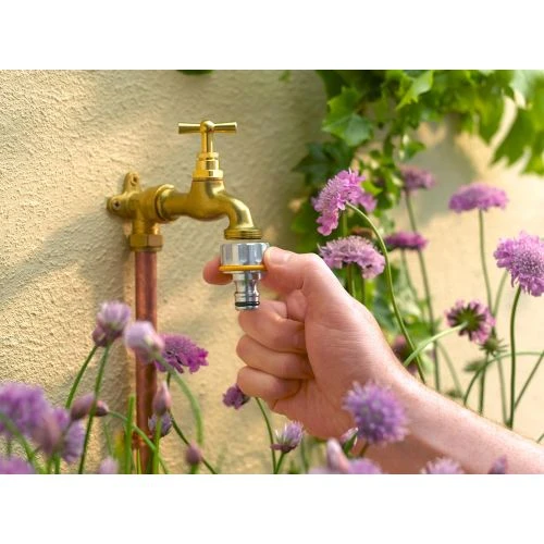 Raccord Métal Hozelock Pour Robinet Fileté Extérieur Pro 4 Raccord Métal Hozelock Pour Robinet Fileté Extérieur Pro – Image 2