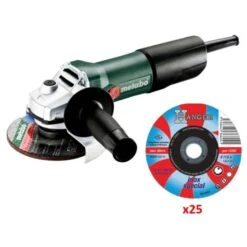 Meuleuse D'angle 850W Metabo W 850-125 En Boite Carton + 25 Disques - SHRP6