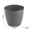 Cache Pot Plastique Luxe 1 Cache Pot Plastique Luxe -Promos Outil Boutique AFD 134366