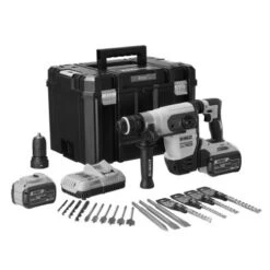 Perforateur-burineur SDS-Plus 54V Dewalt DCH417X2-QW XR + 2 Batteries Flexvolt + Chargeur + 17 Accessoires + Coffret T-STAK