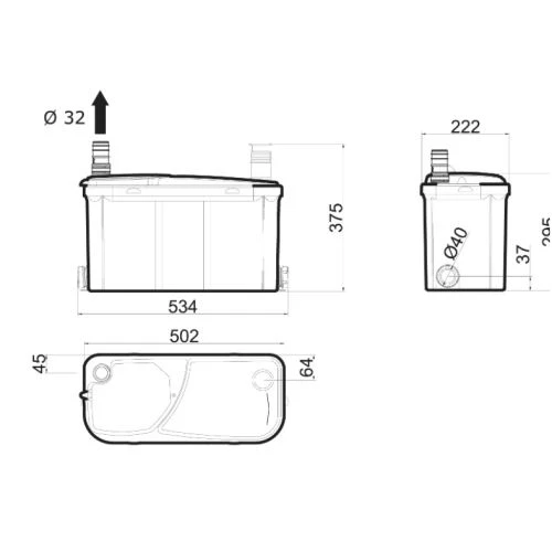 Pompe De Relevage Sanitaire Watermatic - WVD120 4 Pompe De Relevage Sanitaire Watermatic - WVD120 – Image 2