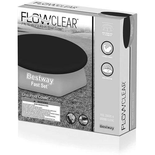 Bâche 4 Saisons Ronde Bestway Noire Pour Piscines Hors Sol 4 Bâche 4 Saisons Ronde Bestway Noire Pour Piscines Hors Sol – Image 2