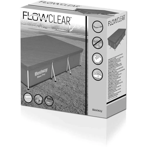 Bâche 4 Saisons Rectangulaire Bestway Bleue Pour Piscines Hors Sol 300 X 201 Cm - 58106 4 Bâche 4 Saisons Rectangulaire Bestway Bleue Pour Piscines Hors Sol 300 X 201 Cm - 58106 – Image 2