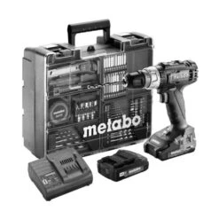 Perceuse-visseuse 18V Metabo BS 18 L Quick Set + 2 Batteries 2 Ah + Chargeur + Coffret - 602320870