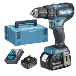 Perceuse-visseuse Ă Percussion 18V Makita DHP485RTJ + 2 Batteries 5 Ah + Chargeur