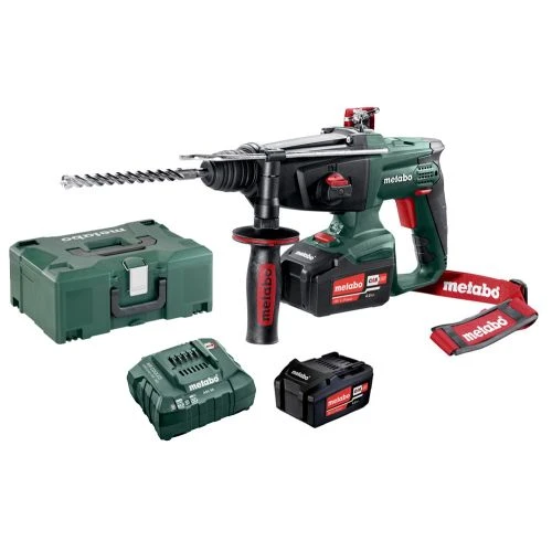 Perforateur SDS+ 18V Metabo KHA 18 LTX + 2 Batteries 4 Ah + Chargeur + MetaBOX - 600210500 3 Perforateur SDS+ 18V Metabo KHA 18 LTX + 2 Batteries 4 Ah + Chargeur + MetaBOX - 600210500