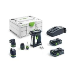 Perceuse-visseuse 18V Festool C 18 HPC 4,0 I-Set + 2 Batteries 4 Ah + Chargeur + SYSTAINER 3 - 576992