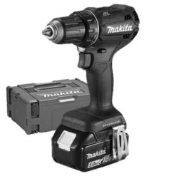 Perceuse Visseuse Noire 18V Makita DDF485RTJB + 2 Batteries 5 Ah + Chargeur + Coffret MAKPAC