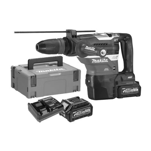 Perforateur-burineur SDS-Max 40V Makita HR005GM202 + 2 Batteries 4 Ah + Chargeur + COFFRET 3 Perforateur-burineur SDS-Max 40V Makita HR005GM202 + 2 Batteries 4 Ah + Chargeur + COFFRET