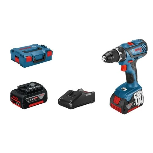 Perceuse-visseuse 18V Bosch GSR18V-28 + 2 Batteries 4 Ah + Chargeur En Coffret L-BOXX - 06019H410A 3 Perceuse-visseuse 18V Bosch GSR18V-28 + 2 Batteries 4 Ah + Chargeur En Coffret L-BOXX - 06019H410A