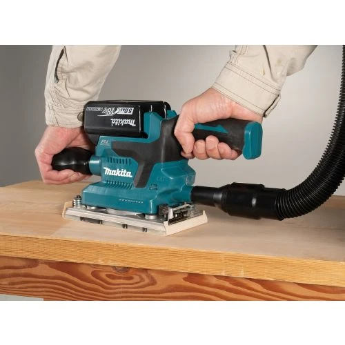 Ponceuse Vibrante 18 V Makita BL LXT 93x185 Mm 2x5Ah + MAKPAC - DBO380RTJ 5 Ponceuse Vibrante 18 V Makita BL LXT 93x185 Mm 2x5Ah + MAKPAC - DBO380RTJ – Image 3