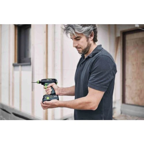 Perceuse-visseuse 18V Festool T 18+3 HPC 4,0 I-Set + 2 Batteries 4.0 Ah + Chargeur + Coffret Systainer 3 - 576989 4 Perceuse-visseuse 18V Festool T 18+3 HPC 4,0 I-Set + 2 Batteries 4.0 Ah + Chargeur + Coffret Systainer 3 - 576989 – Image 2