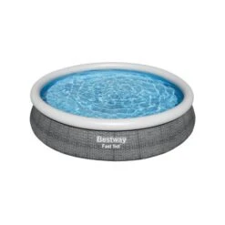 Piscine Hors Sol FAST SET Ronde Effet Rotin 366X76 Cm Bestway - 57445