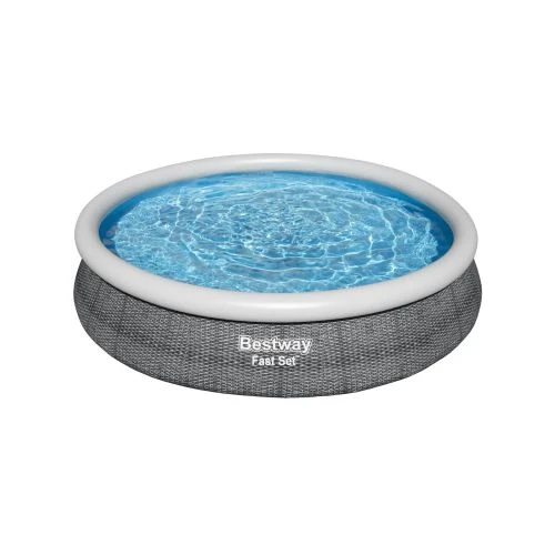 Piscine Hors Sol FAST SET Ronde Effet Rotin 366X76 Cm Bestway - 57445 3 Piscine Hors Sol FAST SET Ronde Effet Rotin 366X76 Cm Bestway - 57445