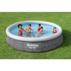 Piscine Hors Sol FAST SET Ronde Effet Rotin 366X76 Cm Bestway - 57445 10 Piscine Hors Sol FAST SET Ronde Effet Rotin 366X76 Cm Bestway - 57445 -Promos Outil Boutique AFD 157971