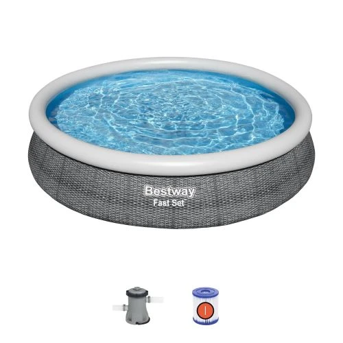 Piscine Hors Sol FAST SET Ronde Effet Rotin 366X76 Cm Bestway - 57445 6 Piscine Hors Sol FAST SET Ronde Effet Rotin 366X76 Cm Bestway - 57445 – Image 4