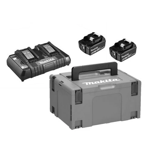 Pack énergie Makita LI-ION (2 Batteries 6 Ah BL1860B + Chargeur DC18RD) 18 V + Coffret MAKPAC 3 Pack énergie Makita LI-ION (2 Batteries 6 Ah BL1860B + Chargeur DC18RD) 18 V + Coffret MAKPAC