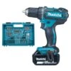 Perceuse-visseuse 18V Makita DDF482RFX1 + 2 Batteries 3 Ah + Chargeur + Coffret Avec Accessoires 2 Perceuse-visseuse 18V Makita DDF482RFX1 + 2 Batteries 3 Ah + Chargeur + Coffret Avec Accessoires -Promos Outil Boutique AFD 158926