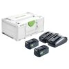Set Énergie 18V Festool + 2 Batteries 5,2 Ah + Chargeur TCL 6 DUO + Coffret SYSTAINER 3 - 577075 1 Set Énergie 18V Festool + 2 Batteries 5,2 Ah + Chargeur TCL 6 DUO + Coffret SYSTAINER 3 - 577075 -Promos Outil Boutique AFD 175122