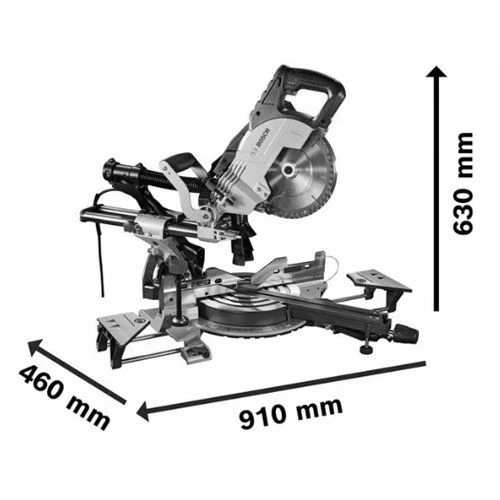 Scie à Onglets Radiale 1600W Bosch GCM 8 SJL Professional - 0601B19100 6 Scie à Onglets Radiale 1600W Bosch GCM 8 SJL Professional - 0601B19100 – Image 4