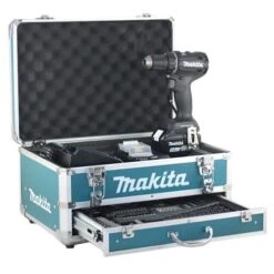 Perceuse Visseuse 18V Makita DDF485TX2B + 2 Batteries Makstar 5 Ah + Chargeur Avec 70 Accessoires En Coffret