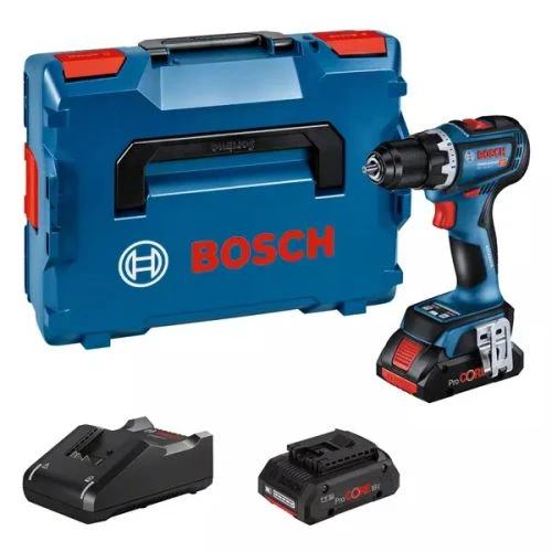 Perceuse Visseuse 18V Bosch GSR 18V-90C Moteur Sans Charbon + 2 Batteries Procore 4 Ah + Chargeur En Coffret L-BOXX - 06019K6004 3 Perceuse Visseuse 18V Bosch GSR 18V-90C Moteur Sans Charbon + 2 Batteries Procore 4 Ah + Chargeur En Coffret L-BOXX - 06019K6004