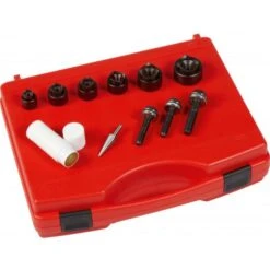 Jeu De 6 Emporte-pièces Et D'un Foret à Aléser Sam Outillage - EMP-11J