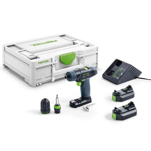 Perceuse-visseuse 10,8V Festool TXS 2,6-Plus + 2 Batteries + Chargeur + SYS3 - 576101 3 Perceuse-visseuse 10,8V Festool TXS 2,6-Plus + 2 Batteries + Chargeur + SYS3 - 576101