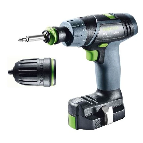 Perceuse-visseuse 10,8V Festool TXS 2,6-Plus + 2 Batteries + Chargeur + SYS3 - 576101 8 Perceuse-visseuse 10,8V Festool TXS 2,6-Plus + 2 Batteries + Chargeur + SYS3 - 576101 – Image 6