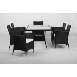 Ensemble Repas 7 Pièces DINING En Acier Noir - M39 12 Ensemble Repas 7 Pièces DINING En Acier Noir - M39 -Promos Outil Boutique AFD 181343