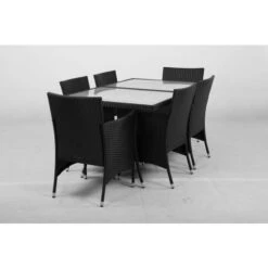 Ensemble Repas 7 Pièces DINING En Acier Noir - M39 11 Ensemble Repas 7 Pièces DINING En Acier Noir - M39 -Promos Outil Boutique AFD 181344