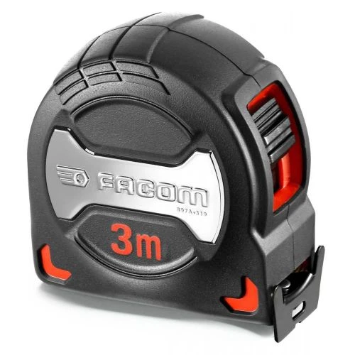 Mètre à Ruban Facom Boitier Grip - 897A 3 Mètre à Ruban Facom Boitier Grip - 897A