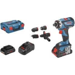 Perceuse-visseuse 18V Bosch GSR 18V-60 FC + 2 Batteries Procore 4.0 Ah + Chargeur GAL + Coffret L-BOXX - 06019G710Q