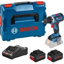 Kit Perceuse-visseuse 18 V Bosch GSR 18V-60 C + 2 Batteries Procore 8 Ah + Chargeur + L-Boxx - 06019G110H