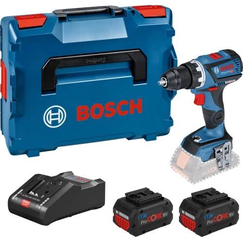 Kit Perceuse-visseuse 18 V Bosch GSR 18V-60 C + 2 Batteries Procore 8 Ah + Chargeur + L-Boxx - 06019G110H 3 Kit Perceuse-visseuse 18 V Bosch GSR 18V-60 C + 2 Batteries Procore 8 Ah + Chargeur + L-Boxx - 06019G110H