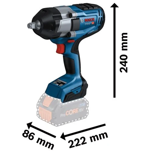 Bosch Boulonneuse à Chocs 18V GDS 18V-1000 Solo L-Boxx 8 Bosch Boulonneuse à Chocs 18V GDS 18V-1000 Solo L-Boxx – Image 6