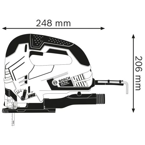 Scie Sauteuse 650W Bosch GST 90 BE En Coffret - 060158F000 5 Scie Sauteuse 650W Bosch GST 90 BE En Coffret - 060158F000 – Image 3