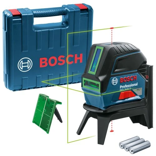 Laser Points Et Lignes 3x1,5V Bosch GCL 2-15 G Professional Vert - 0601066J00 3 Laser Points Et Lignes 3x1,5V Bosch GCL 2-15 G Professional Vert - 0601066J00